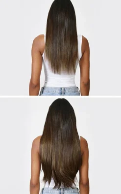 Lullabellz Thick 24` 1 Piece Straight Clip In Hair Extensions