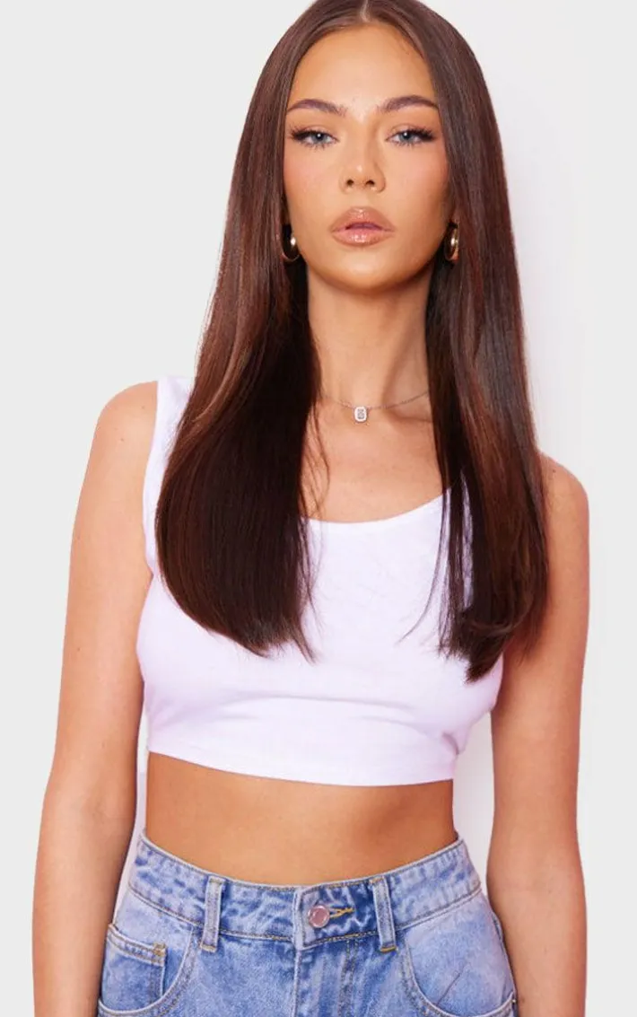 Lullabellz Thick 18` 1 Piece Straight Clip In Hair Extensions Chestnut