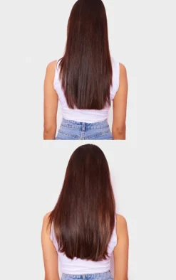 Lullabellz Thick 18` 1 Piece Straight Clip In Hair Extensions Chestnut