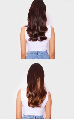 Lullabellz Thick 16` 1 Piece Curly Clip In Hair Extensions Golden Brown