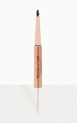 Makeup Revolution Fluffy Brow Filter Duo Dark Brown