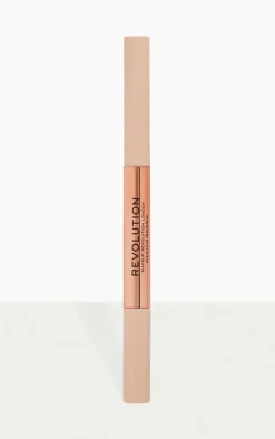 Makeup Revolution Fluffy Brow Filter Duo Medium Brown