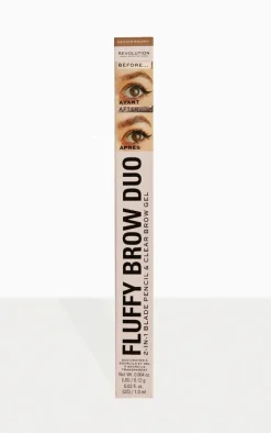 Makeup Revolution Fluffy Brow Filter Duo Medium Brown