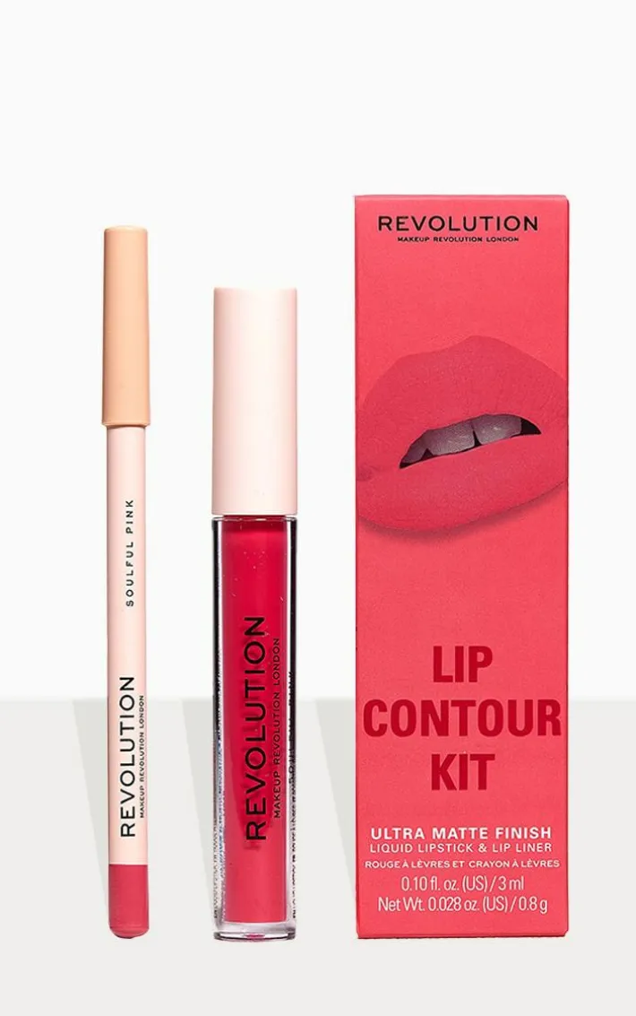 Makeup Revolution Lip Contour Kit Soulful Pink