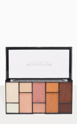 Makeup Revolution Reloaded Dimension Eyeshadow Palette Neutral Charm