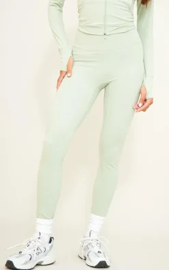 Matcha Green Sculpt Basic Leggings