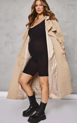 Maternity Black Slinky Unitard