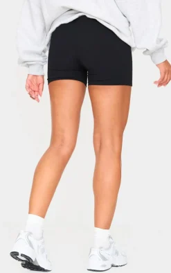 Maternity Black Snatched Sculpt Biker Shorts
