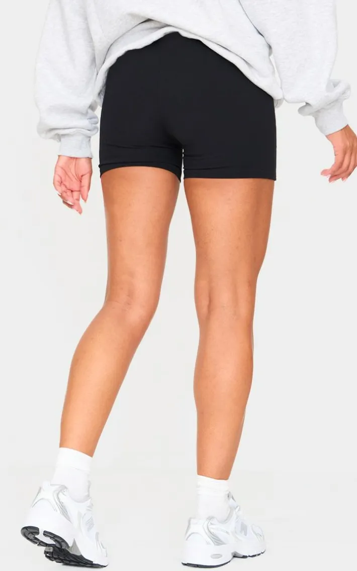Maternity Black Snatched Sculpt Biker Shorts