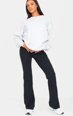 Maternity Black Snatched Sculpt Pocket Flared Leggings