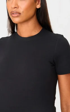 Maternity Black Soft Touch Sculpt Sculpt Short Sleeve Top