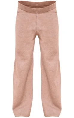 Maternity Brown Knit Wide Leg Pants