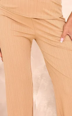 Maternity Camel Straight Leg Pants