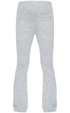 Maternity Grey Marl Brushed Flared Pants