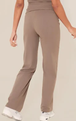 Maternity Mocha Core Collection Tab Snatched Sculpt Flared Pants