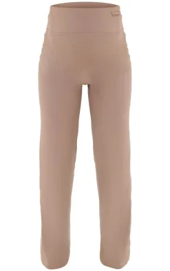Maternity Mocha Core Collection Tab Snatched Sculpt Flared Pants