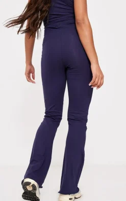 Maternity Navy Hem Flared Pants