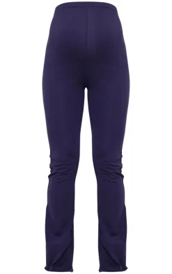 Maternity Navy Hem Flared Pants