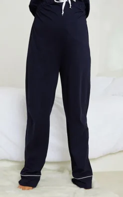 Maternity Navy Wide Leg Pj Pant