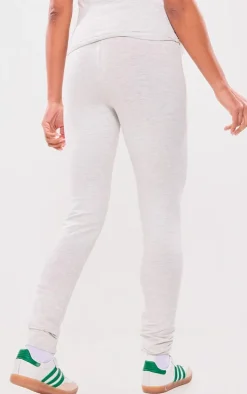 Maternity Oatmeal Marl Over The Bump Leggings