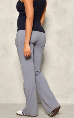 Maternity Slate Grey Pocket Flared Leggings