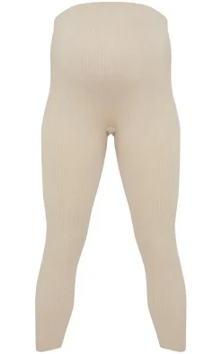 Maternity Stone Snatched Rib Leggings