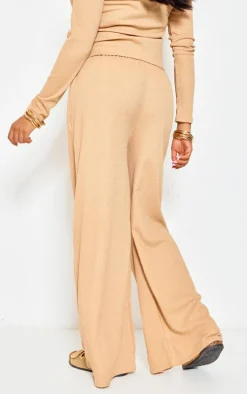 Maternity Stone Textured Wide Leg Floaty Pants