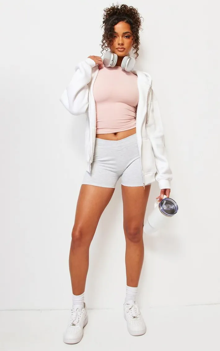 Mauve Snatched Sculpt Short Sleeve T Shirt