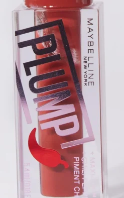 Maybelline Lifter Gloss Plumping Lip Gloss With Hyaluronic Acid and Chilli Pepper Hot Chilli