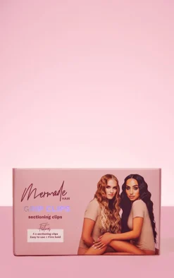 Mermade Hair Grip Clips Pink 4-pack