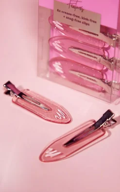 Mermade Hair No-Crease Clips Pink 6 Pack