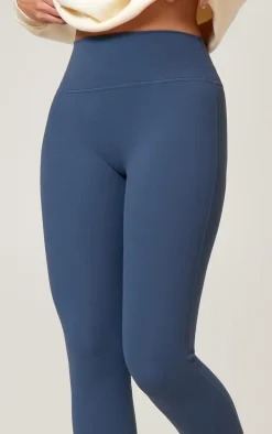 Midnight Blue Sculpt High Waist Gym Leggings
