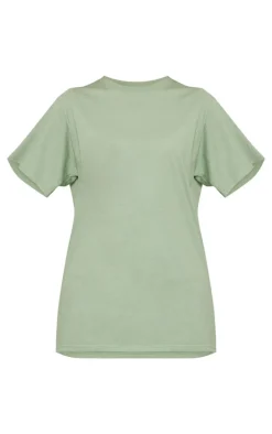 Mint Vanilla Matcha Graphic Oversized T Shirt