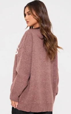 Mocha Paris Jacquard Knitted Sweater