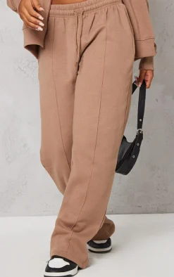 Mocha Seam Detail Straight Leg Sweatpant