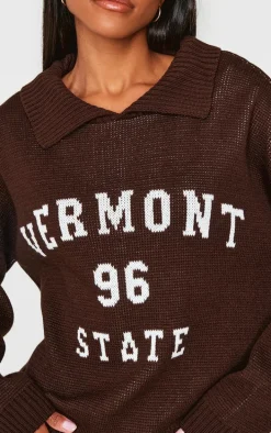Mocha Vermont Knitted Sweater
