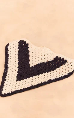 Monochrome Crochet Bandana