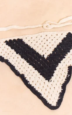 Monochrome Crochet Bandana