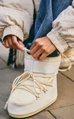 MOON BOOT Cream Classic Low