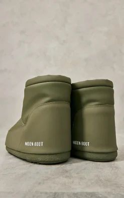 MOON BOOT Khaki Icon Low Rubber