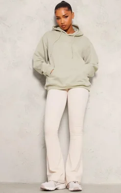 Moss Grey Oversized Sweat Hoodie