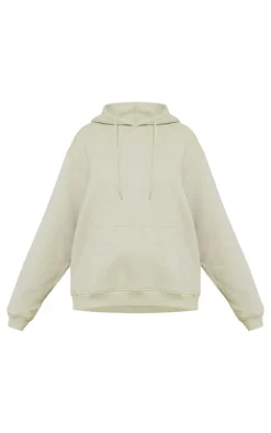 Moss Grey Oversized Sweat Hoodie