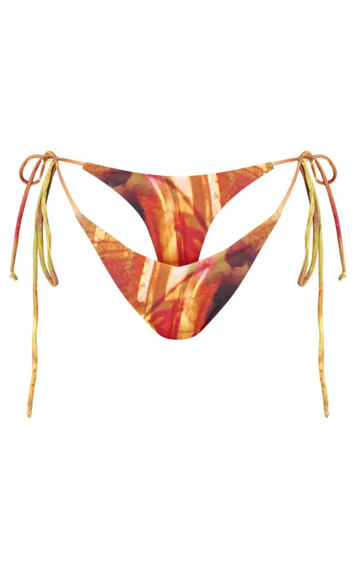 Multi V Front Tie Side Bikini Bottoms