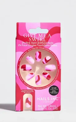 Nails Inc Give Me A Swirl Press On Nails