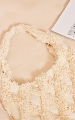 Natural Brushed Canvas Shoulder Bag