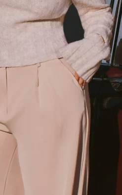 Natural Stone Floaty Tailored Wide Leg Pants