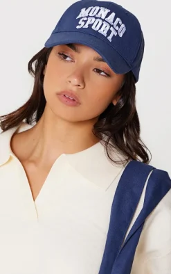 Navy 'Monaco' Cap