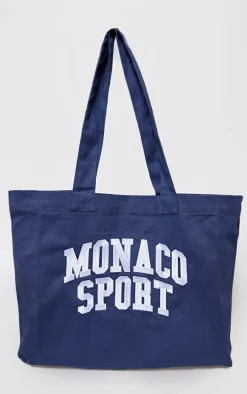 Navy 'Monaco' Tote Bag