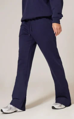 Navy Premium Wide Leg Sweat Sweatpants
