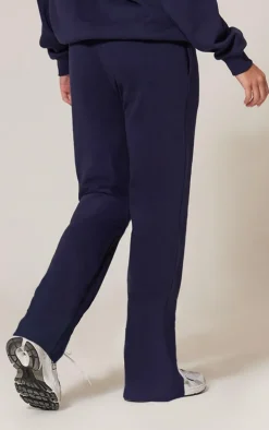 Navy Premium Wide Leg Sweat Sweatpants